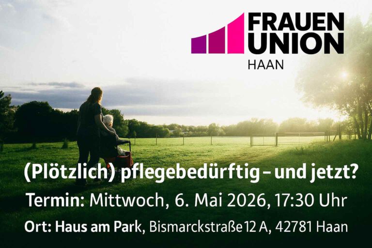 Veranstaltung Plötzlich pflegebedürftig und jetzt